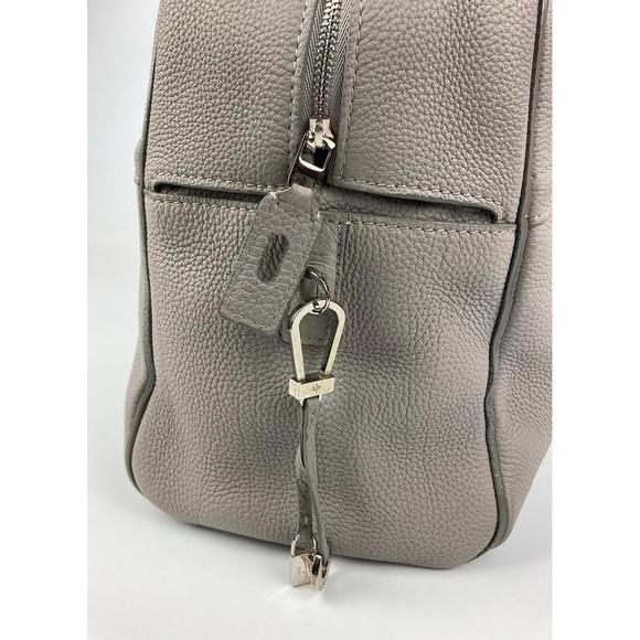 Loro Piana Grey Leather Duffle Tote - Picture 4 of 7